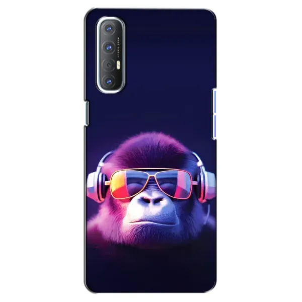 Чохол з принтом «Стильна мавпа» для OPPO Reno 3 Pro