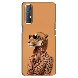 Чохол з принтом стильні тварини для OPPO Reno 3 Pro (Стильний леопард)