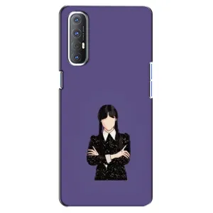 Чохли Венсдей на Oppo Reno 3 Pro Уенсдей (AlphaPrint) (Венздей у чорному)