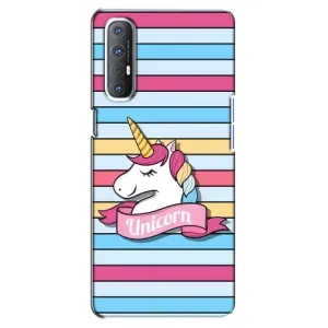 Чохол для OPPO Reno 3 Pro - (Єдинорожки - Новинки) (AlphaPrint) (Unicorn)
