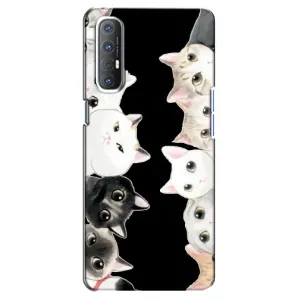 Чохол на OPPO Reno 3 Pro з Котиками (VPrint) (Погляд котиків)