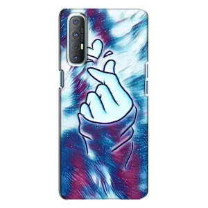 Чехол с принтом «Радужное сердце» для OPPO Reno 3
