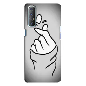 Чехол с принтом «Значок Love» для OPPO Reno 3