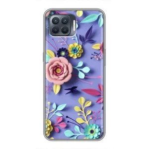 Чохли з квітами для OPPO Reno 4 Lite (VPrint) (Дизайн квітів)