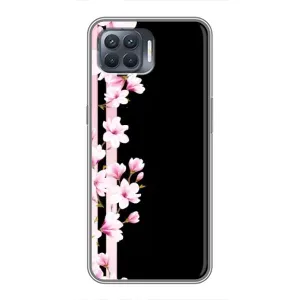 Чохол для OPPO Reno 4 . - з принтом (Дизайнерські) (AlphaPrint) (Квіточки)