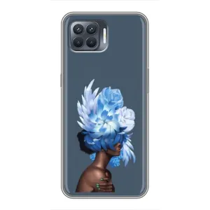 Чехлы (ART) Цветы на OPPO Reno 4 Lite (VPrint) (Квіти на голові)