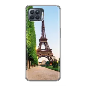 Чохол Ейфелева Вежа OPPO Reno 4 Lite - (AlphaPrint) (Дорога до Парижу)