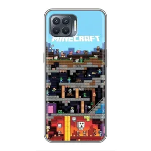 Чохол з принтом «фон Minecraft» для OPPO Reno 4 Lite