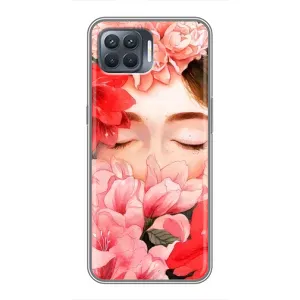 Чехлы (ART) Цветы на OPPO Reno 4 Lite (VPrint) (Очі в квітах)