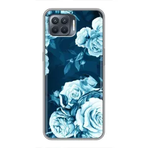 Чехлы (ART) Цветы на OPPO Reno 4 Lite (VPrint) (Блактині бутони)