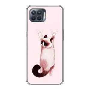 Чохол на OPPO Reno 4 . з Котиками (VPrint) (Котик падає)