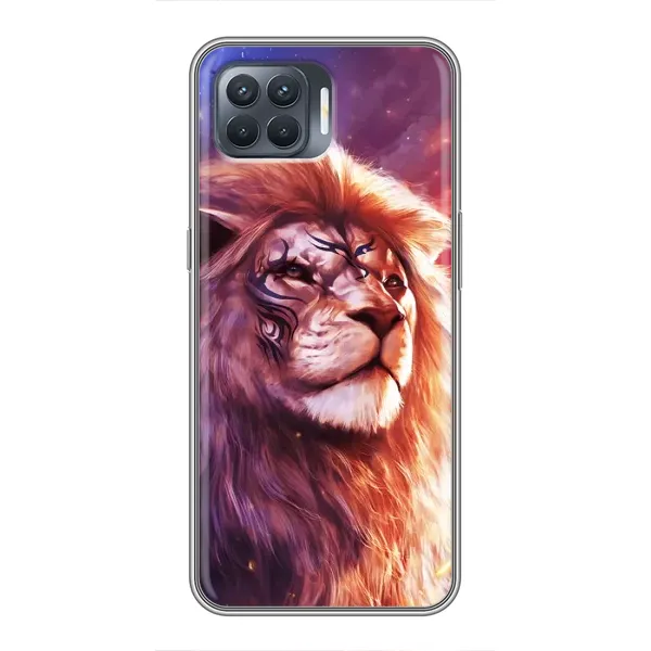 Чохол з принтом «Красочний Лев» для OPPO Reno 4 Lite
