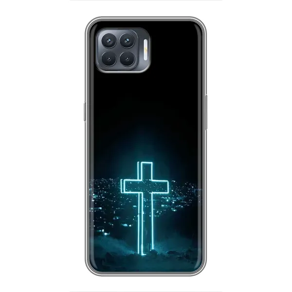 Чехол с принтом «Крест и город» для OPPO Reno 4 Lite Чехол с принтом «Крест и город» для OPPO Reno 4 Lite