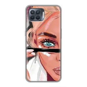 Чехол с печатью для OPPO Reno 4 Lite - (Мода) (AlphaPrint)