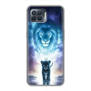 Чохол з картинкою ЛЕВ для OPPO Reno 4 Lite (VPrint) (Маленький лев)