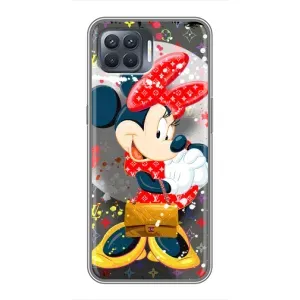 Чохол Disney Mouse OPPO Reno 4 Lite (PREMIUMPrint) (Minni з бантіком)