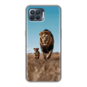 Чохол Король лев на OPPO Reno 4 . (Мусафа та Сімба)