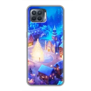 Різдвяні Чохли для OPPO Reno 4 Lite (VPrint) (Різдвяне місто)