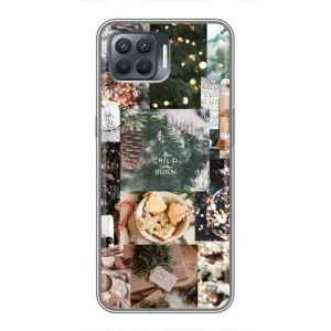 Різдвяні, Святкові Чохли для OPPO Reno 4 . (Різдвяний колаж)