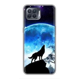Захисні чохли для OPPO Reno 4 . (AlphaPrint) (ХІТ продаж) ВОВК (Вовк на місяць)