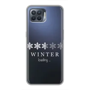 Зимні Чохли для OPPO Reno 4 . - прозорий фон (Winter loading)