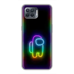 Чохли Амонг Ас для OPPO Reno 4 Lite (AlphaPrint) (Яскравий скін)