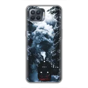 Новорічні, Святкові Чохли для OPPO Reno 4 Lite - 2024 год (Зимовий потяг)