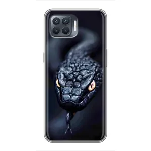 Чохол з картинкою 'Хижаки' для OPPO Reno 4 Lite (Чорна змія)