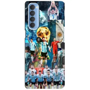 Чехлы Месси для Oppo Reno 4 Pro (AlphaPrint) (Аргентина Месси)