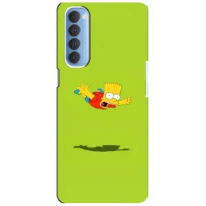 Чjхол з Сімпсонами для Oppo Reno 4 Pro (VPrint) (Барт Сімпсон)