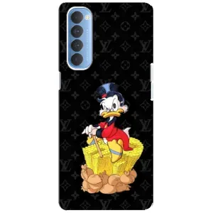 Чехли для Oppo Reno 4 Pro - Скрудж МакДак Louis Vuitton (PREMIUMPrint) (Богатство Макдака)