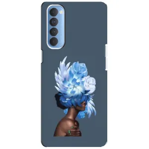 Чехлы (ART) Цветы на Oppo Reno 4 Pro (VPrint) (Квіти на голові)