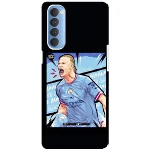 Чехлы с футболистом Ерлинг Холанд для Oppo Reno 4 Pro (AlphaPrint) (гол Эрлинг Холланд)