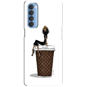 Чохли Луі Вітон для Oppo Reno 4 Pro (AlphaPrint - LOUIS VUITTON) (кава LOUIS VUITTON)