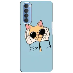 Чохол на ОППО Рено 4 Про з Котиками (VPrint) (Котик в окулярах)