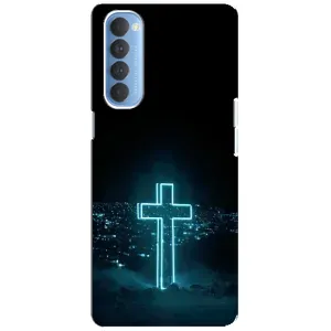 Християнські Чохли для Oppo Reno 4 Pro (AlphaPrint) (Хрест і місто)