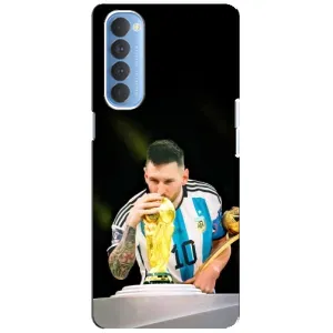 Чехлы для Oppo Reno 4 Pro (Leo чемпион) (AlphaPrint) (Кубок Месси)