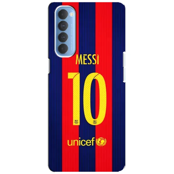 Чехол с принтом «Messi Barca 10» для OPPO Reno 4 Pro