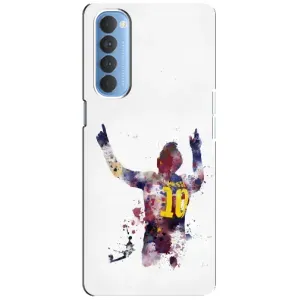 Чехлы Месси для Oppo Reno 4 Pro (AlphaPrint) (Messi Barca)