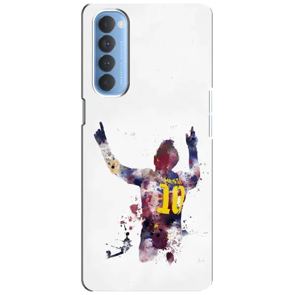 Чехол с принтом «Messi Barca» для OPPO Reno 4 Pro
