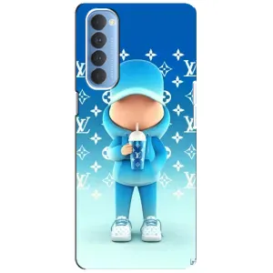 Круті Чохли Луі Віттон для Oppo Reno 4 Pro (AlphaPrint) (Хлопець LV)