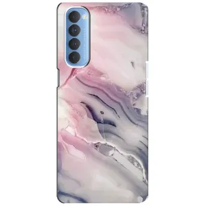 Мраморний чехол на Oppo Reno 4 Pro (VPrint) (Пурпурний Мрамор)