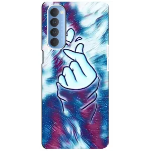 Чохол з принтом «Радужне серце» для OPPO Reno 4 Pro