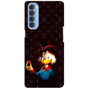 Чехли для Oppo Reno 4 Pro - Скрудж МакДак Louis Vuitton (PREMIUMPrint) (Скрудж з ботліантом)