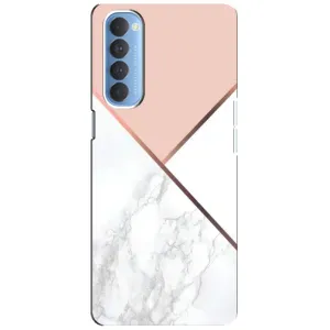 Мраморний чехол на Oppo Reno 4 Pro (VPrint) (Тройний мрамор)
