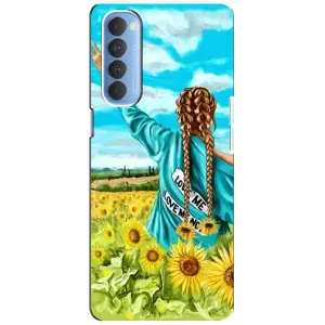 Чехол для Патриота Украины Oppo Reno 4 Pro - (AlphaPrint) (Украиночка)