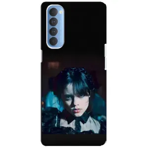 Чохли Венсдей на Oppo Reno 4 Pro Уенсдей (AlphaPrint) (погляд Венздей)