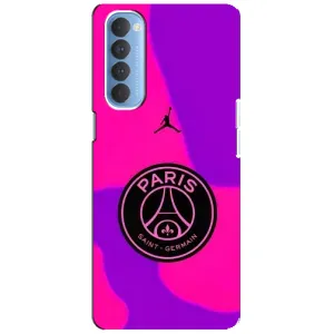 Чехлы PSG для Oppo Reno 4 Pro (AlphaPrint) (яркий ПСЖ)