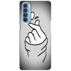 Чохол з принтом «Значок Love» для OPPO Reno 4 Pro