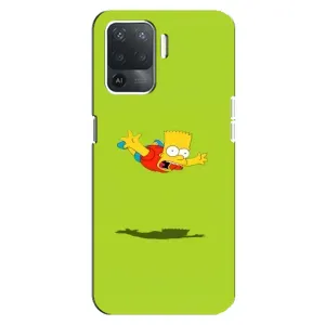 Чехол с Симпсонами для OPPO Reno 5 Lite (VPrint) (Барт Симпсон)